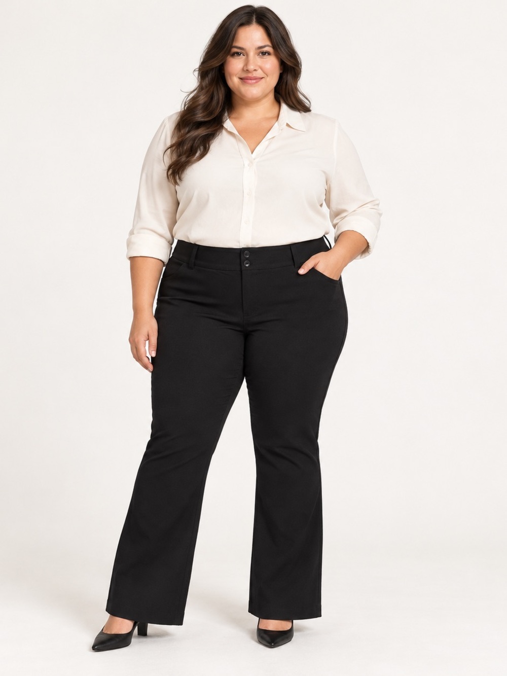 Torrid Women’s Size 24 Black Bootcut Dress Pants Stretch Career Trousers